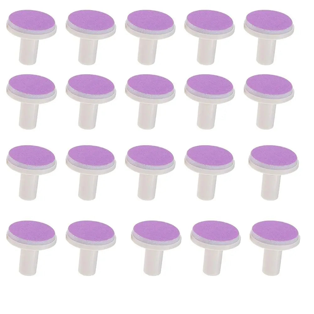 20Pcs Nail Baby File Pads Trimmer Replacement Grinding Head Pad Electric Clippers Heads Disc Sandpaper Infant Newborn Polish Toe