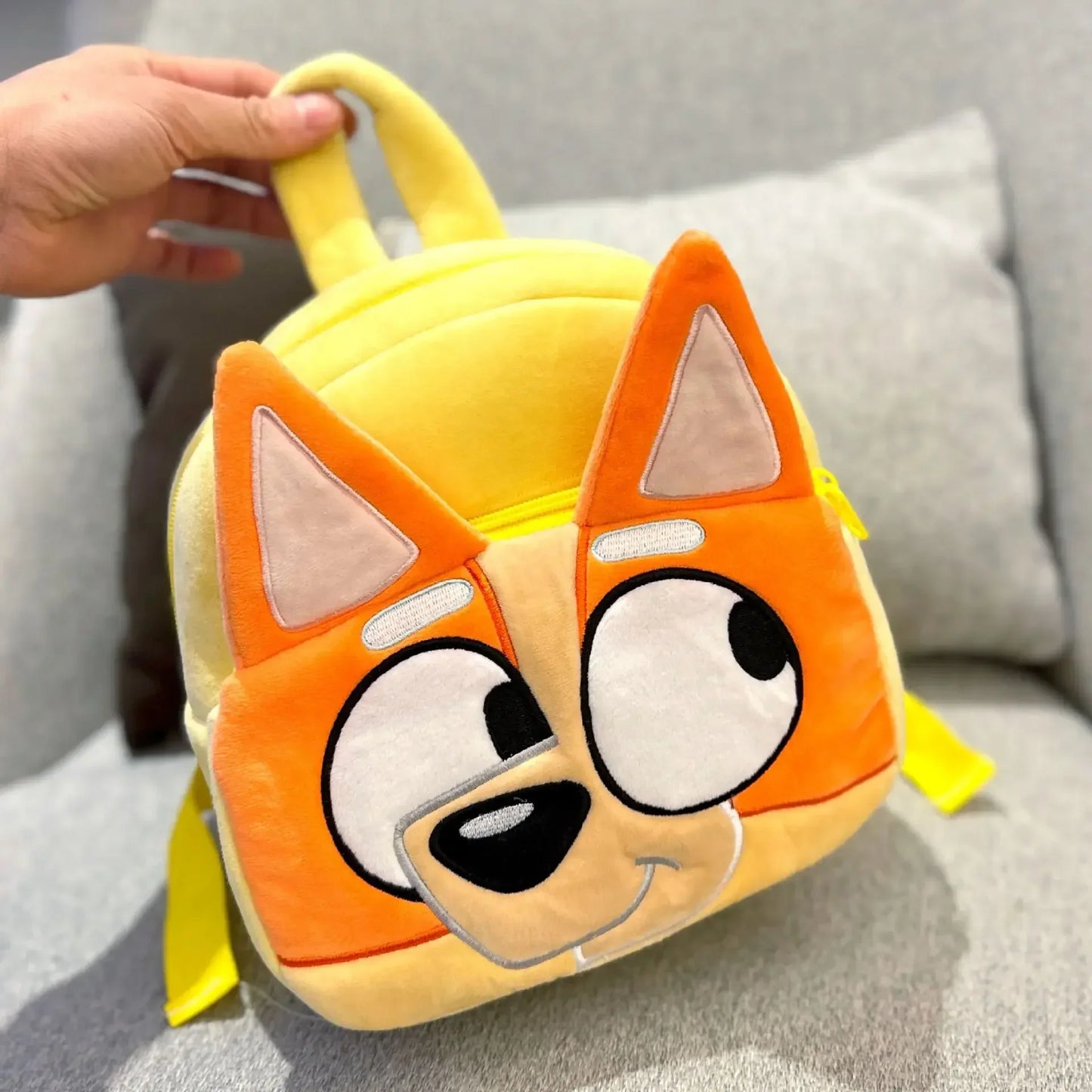 Bluey Children’s Plush Backpack – Cartoon Family Schoolbag for Picnic and Travel Gifts