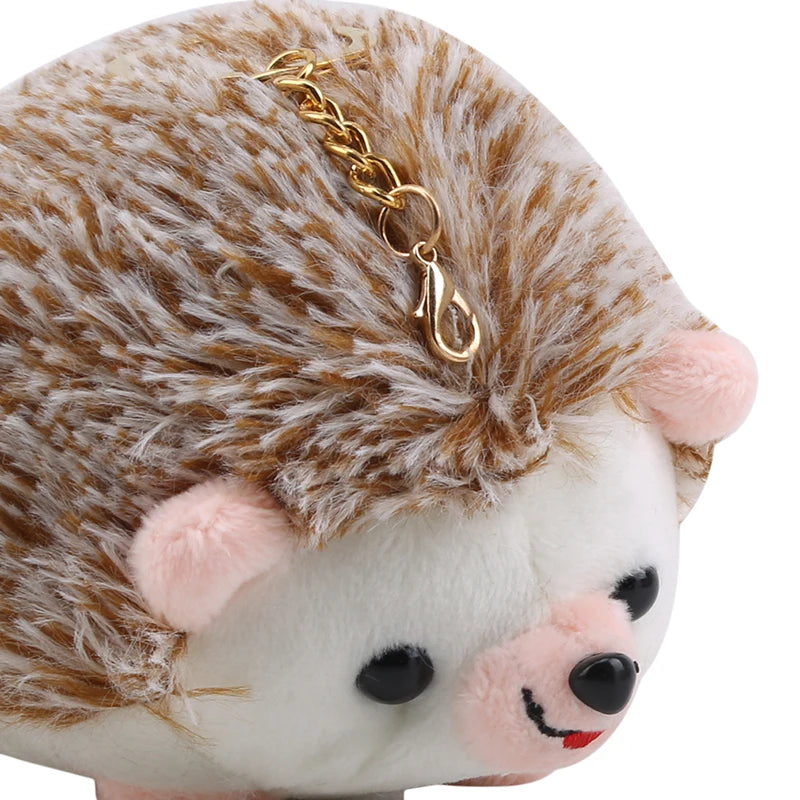 Cute Hedgehog Plush Keychain, Cartoon Car Keyring and Bag Accessory for Girls and Women