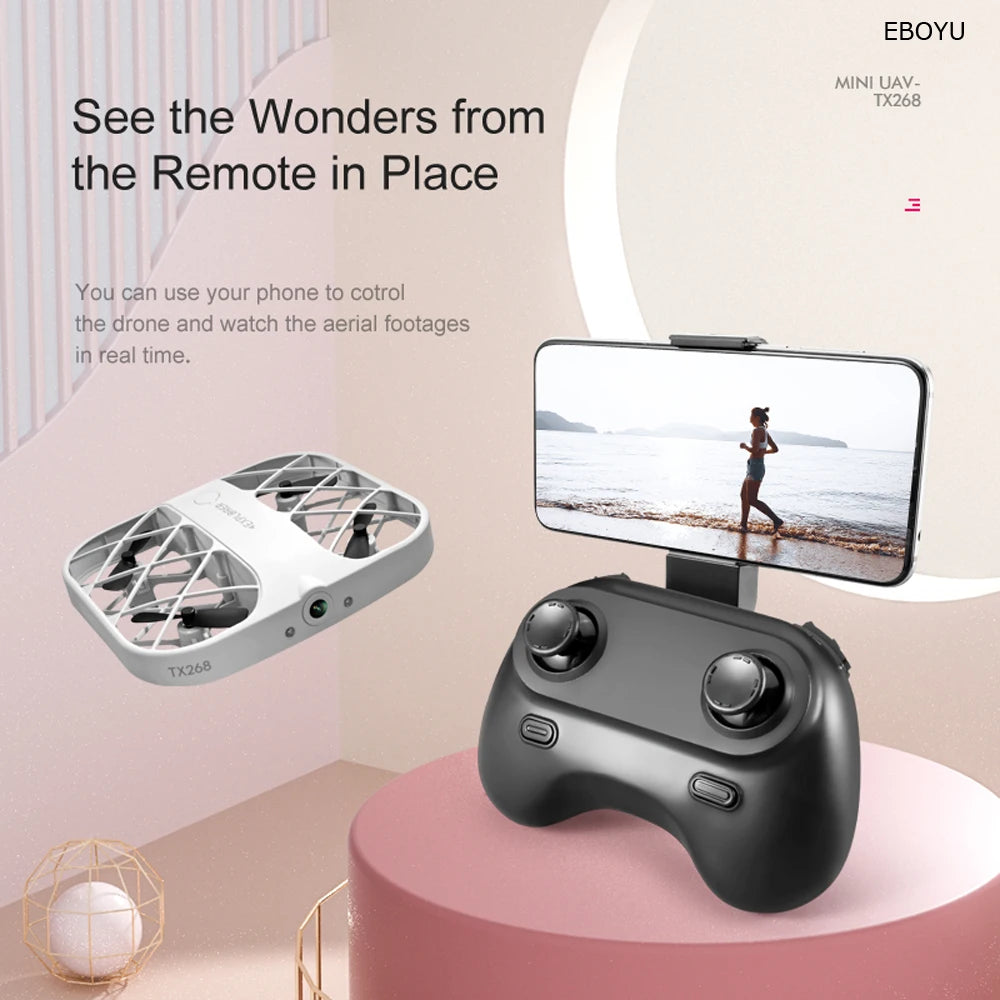 JJRC H107 Mini Drone – 8K/4K Quadcopter with Real-Time Transmission Camera