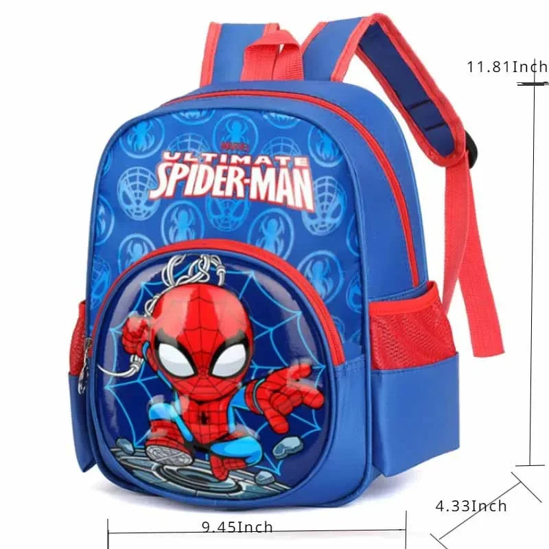 Fashion Brand Children Cartoon Spider Schoolbag – Disney Backpack for Boys & Girls, Cute Kitty Two-Shoulder Bag Kids Bags - Kidzy Market
