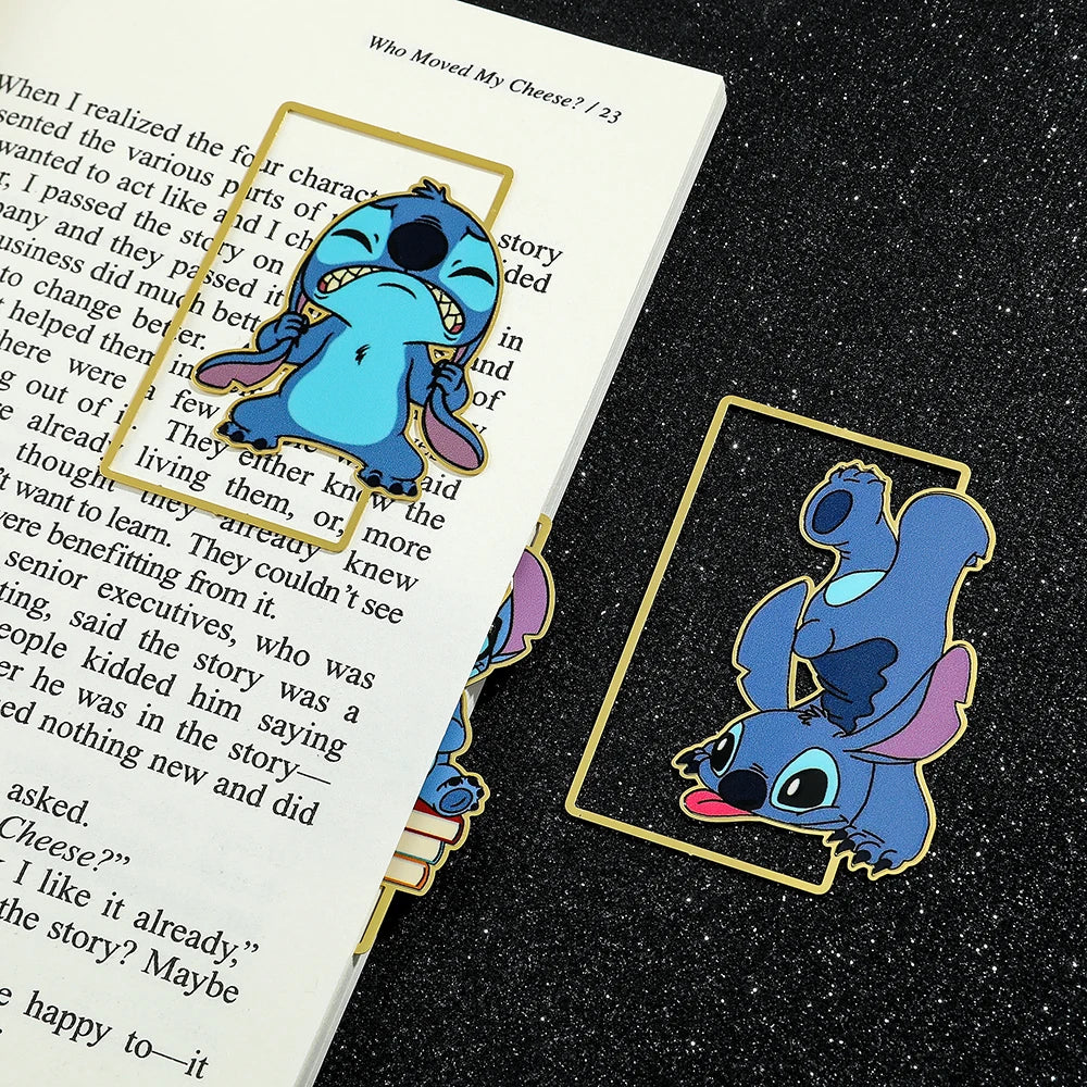 Cute Stitch Bookmark – Disney Fan Gift, Kawaii Book Page Clip for Kids and Friends