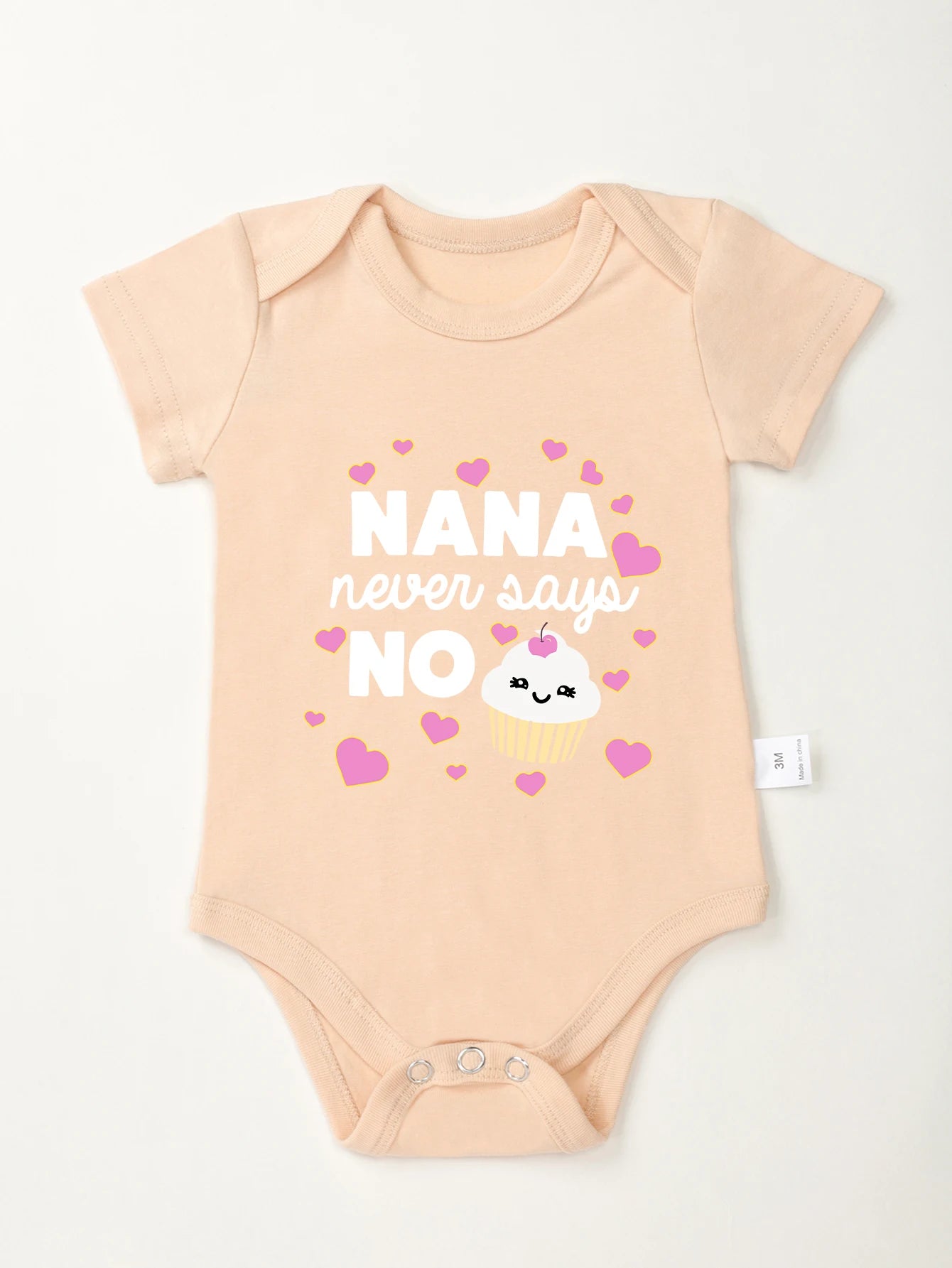 “Nana Never Says No” Rompers Onesie – Baby Boy & Girl Jumpsuit – 0-24M Toddler One-Piece Cute Bodysuit – Trendy Infant Clothes