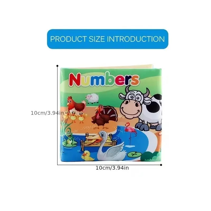 Baby Cloth Book Set – Early Learning Cognitive Toy with Fruits, Animals, Numbers, and Food for Toddlers Ages 12–72 Months