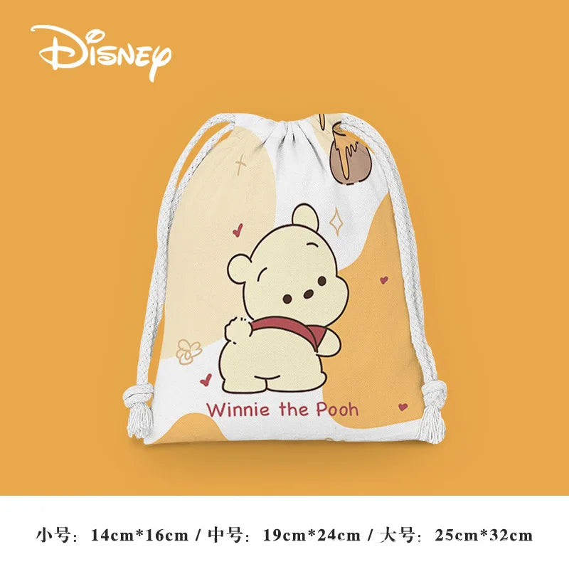 Anime Winnie the Pooh Backpack – Cartoon Pooh, Eeyore & Tigger Drawstring Bag, Student Nonwoven Storage Bag, Kid Shower Supplies & Gift - Kidzy Market