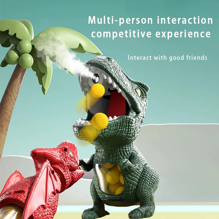 Dinosaur Shooting Toy – Tyrannosaurus Rex Soft Bullet Gun, Parent-Child Interactive Puzzle Toy for Kids