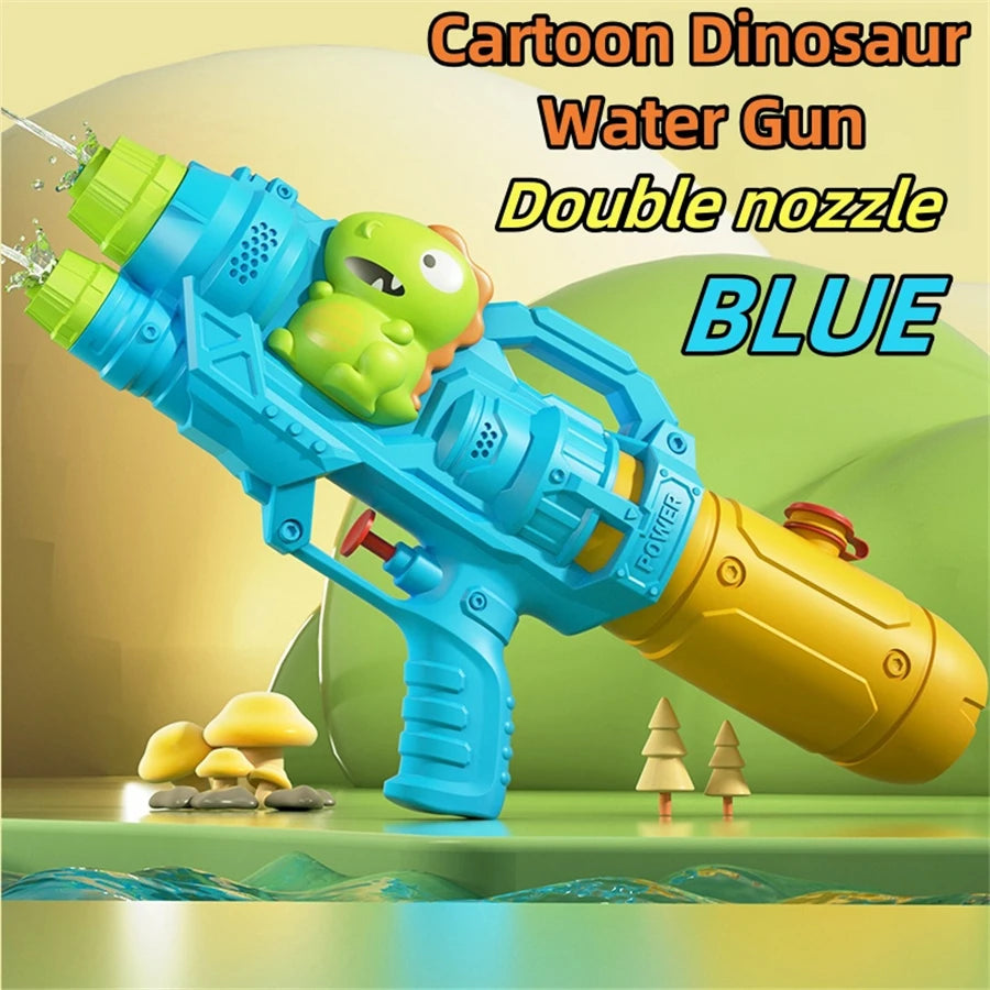 Dinosaurs, Ducks, Sharks Twin Sprinkler Water Gun Toys – Family Pool and Beach Fun