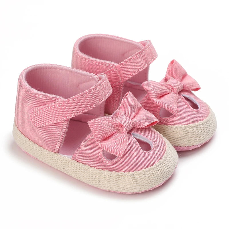 Summer Newborn Infant Baby Girls Princess First Walker Shoes – Soft Sole Sandals & Beach Slippers