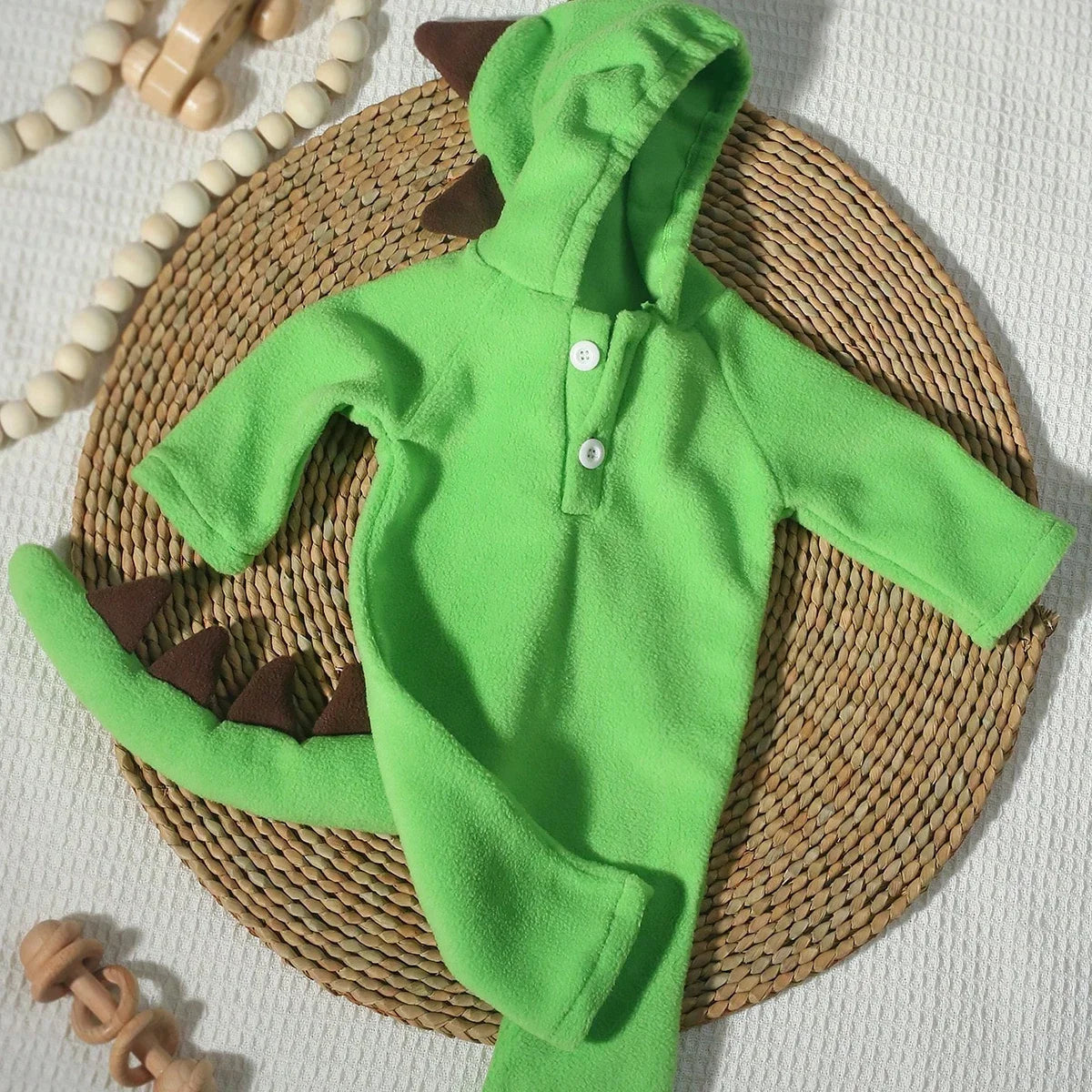 Ylsteed Newborn Dinosaur Photography Outfit – Baby Boy Jumpsuit, Infant Photoshoot Props, Cute Animal Costume for Picture Sessions