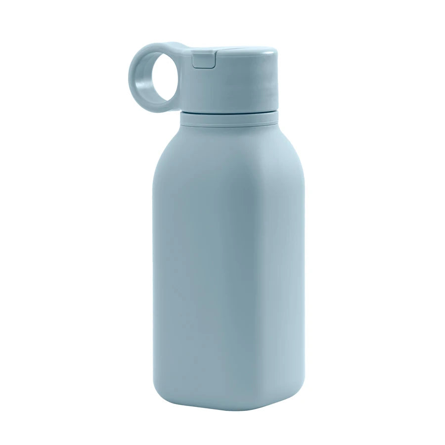 1PCS Baby Silicone Sports Cup, Pure Color Leakproof Sippy Cup with Flip Lid, Portable Baby Water Bottle for Kids, BPA Free Tableware