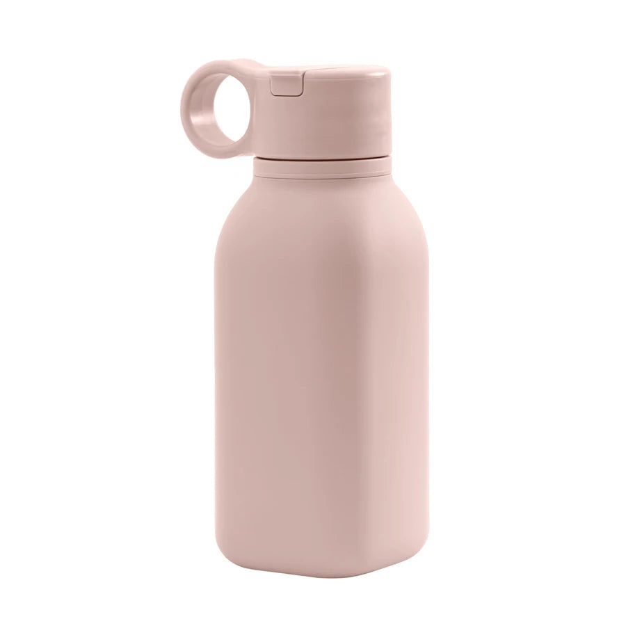 1PCS Baby Silicone Sports Cup, Pure Color Leakproof Sippy Cup with Flip Lid, Portable Baby Water Bottle for Kids, BPA Free Tableware