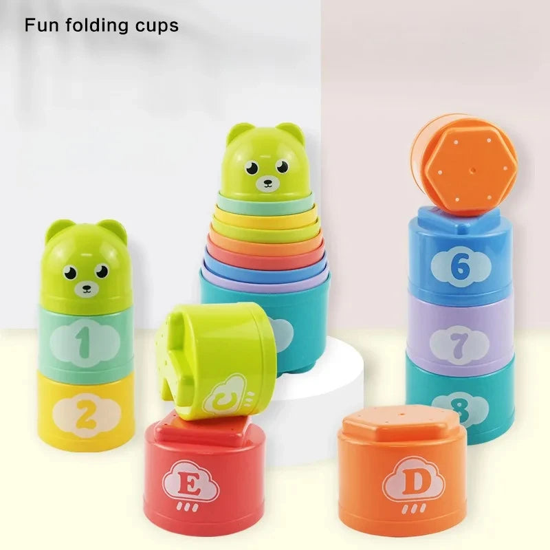 Kid Brain Response Battle Fold Cup – Hand Speed Competition and Early Education Stack Game