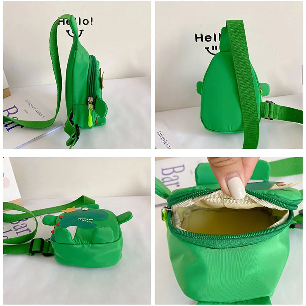 Cartoon Toddler Shoulder Bags - Baby Outdoor Travel Backpack, Unisex Dinosaur Mini Cross-body Chest Bag for 3-6 Years - Kidzy Market