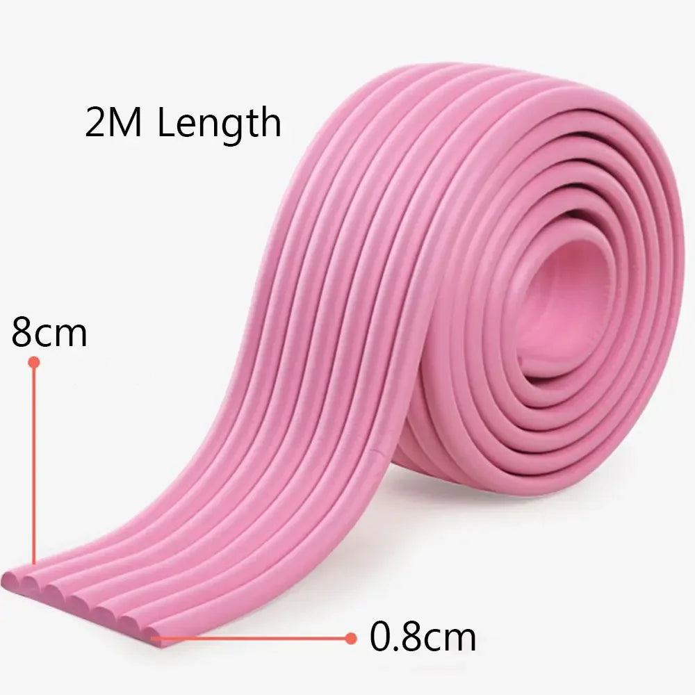 2M Children Safety Foam Protection Strip, Baby Table Desk Edge Guard, Corner Protector for Furniture