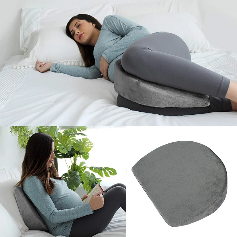 Pregnancy Sleeping Pillow, Wedge Memory Foam Belly Pillow, New Mom Gifts for Women