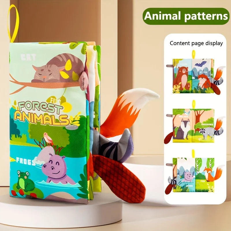 1PC Newborn 0-6 Months Baby Book - Touch and Feel Soft Book, Kids Puzzle Montessori Toy, YY33