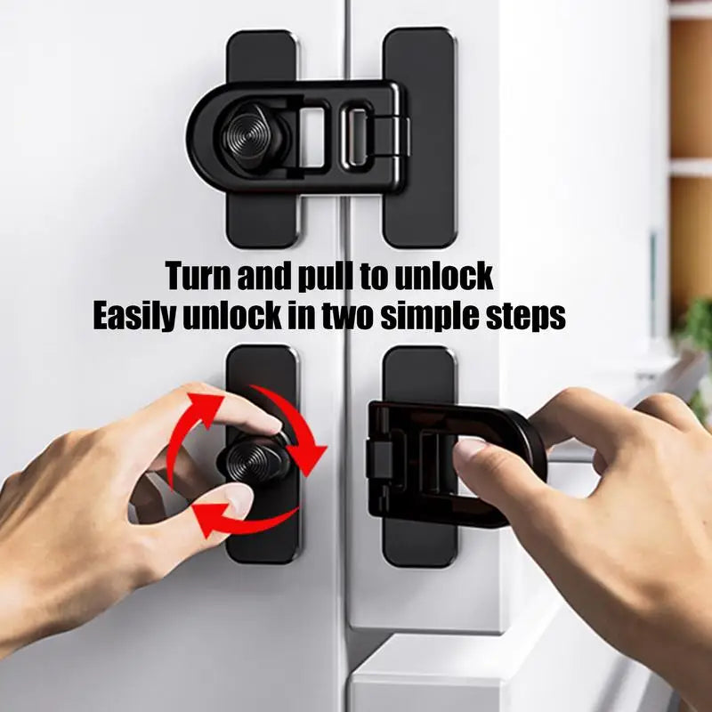 Fridge Child Lock Freezer Locks for Refrigerator Doors Oven Child Safety Lock Oven Baby Proofing Refrigerator Door Safety Locks
