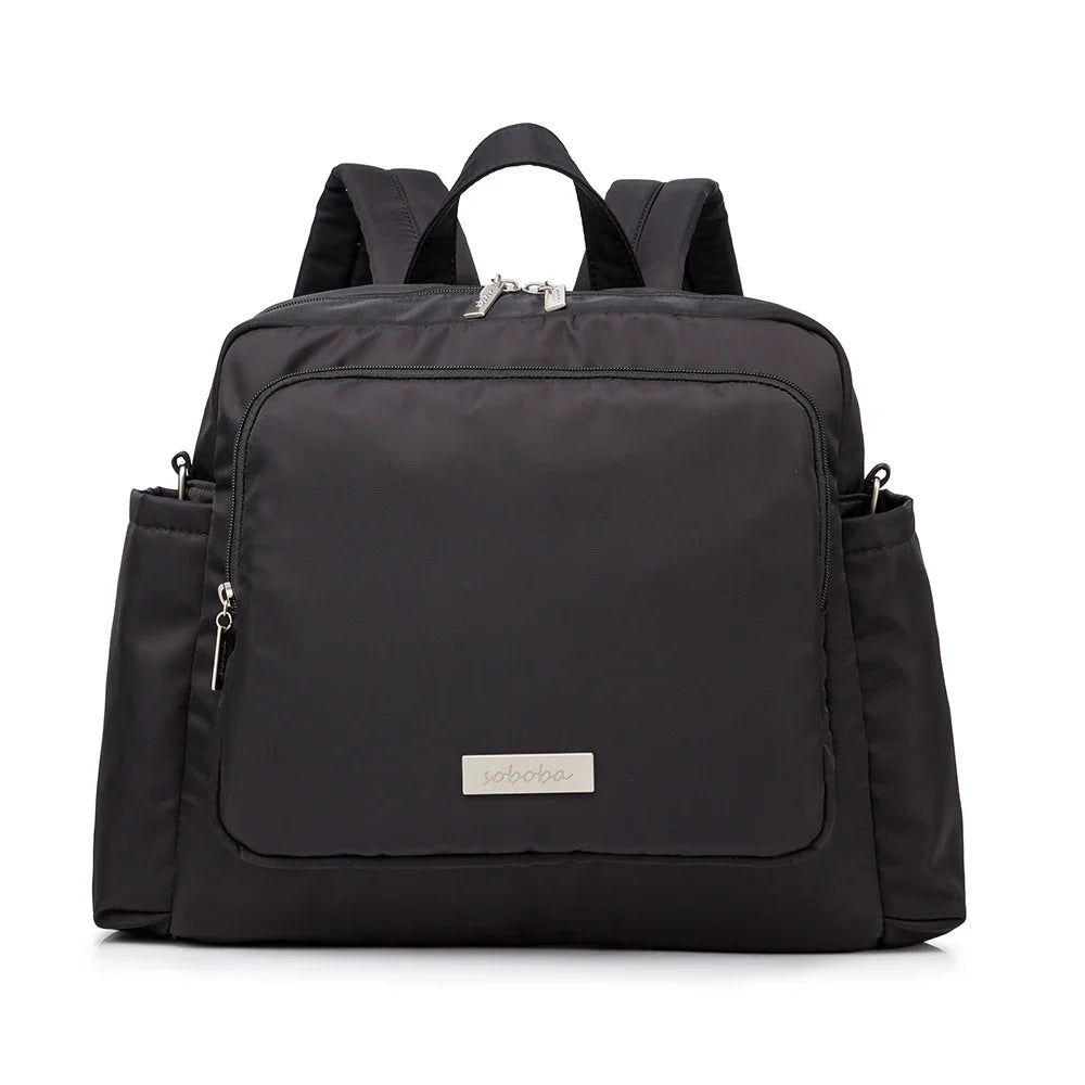 Soboba 2023 Waterproof Diaper Backpack – Large Capacity Travel Bag for Mothers, Solid Polyester Baby Nappy Bag for Newborns - Kidzy Market