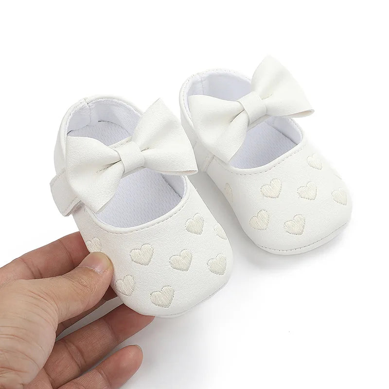 0-18 Month Newborn Baby Shoes – Classic Love Leather First Walkers for Boys & Girls, Multicolor Toddler Infant Shoes