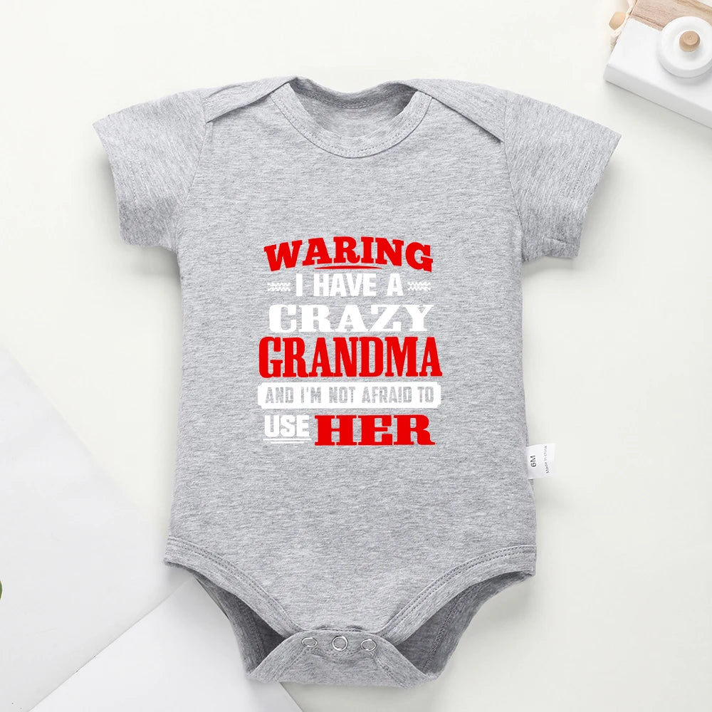 Summer Toddler Bodysuit – Funny Letter Print Baby Boy Outfit, Trendy & Comfy Cotton Infant Onesie