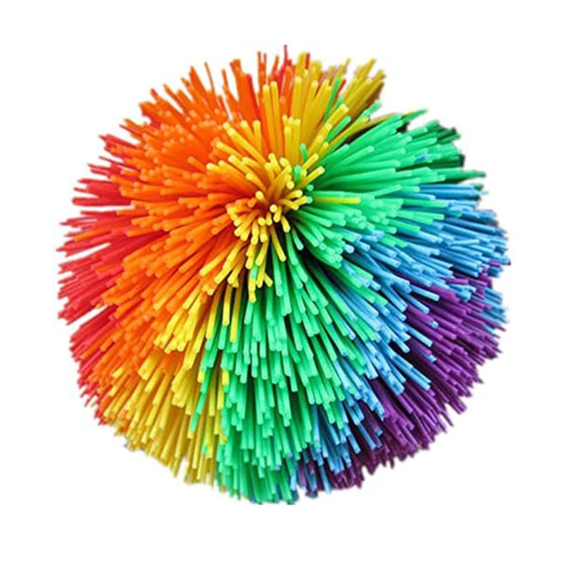 Rainbow Stringy Balls – Sensory Fidget Toys for Kids, Bouncy Party Favors & Outdoor Fun Games