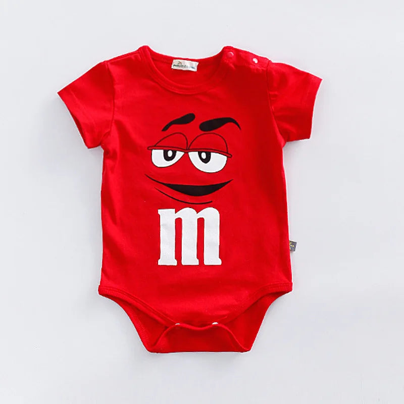 Thin Cotton 3-24M Newborn Short Sleeve Romper – Cute Fashionable Infant Baby Jumpsuit for Girls & Boys, Comfortable Clothing