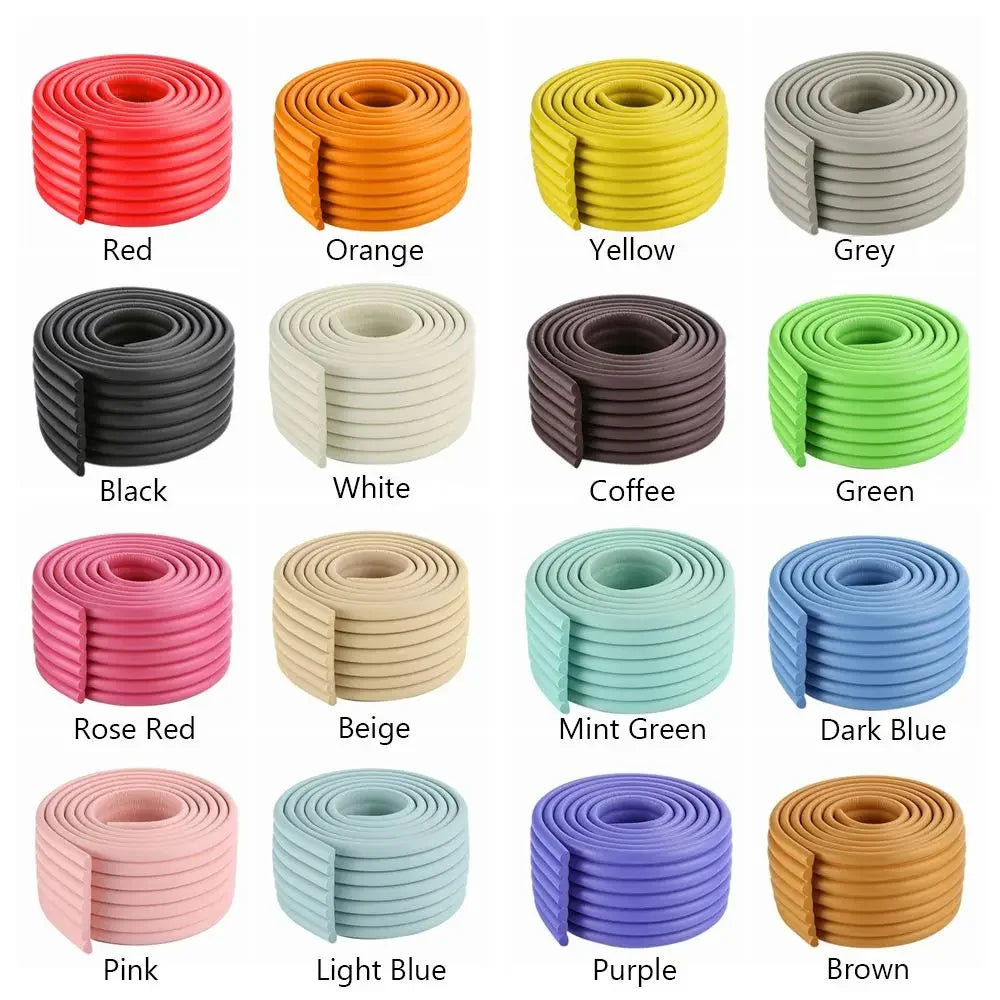 2M Children Safety Foam Protection Strip, Baby Table Desk Edge Guard, Corner Protector for Furniture