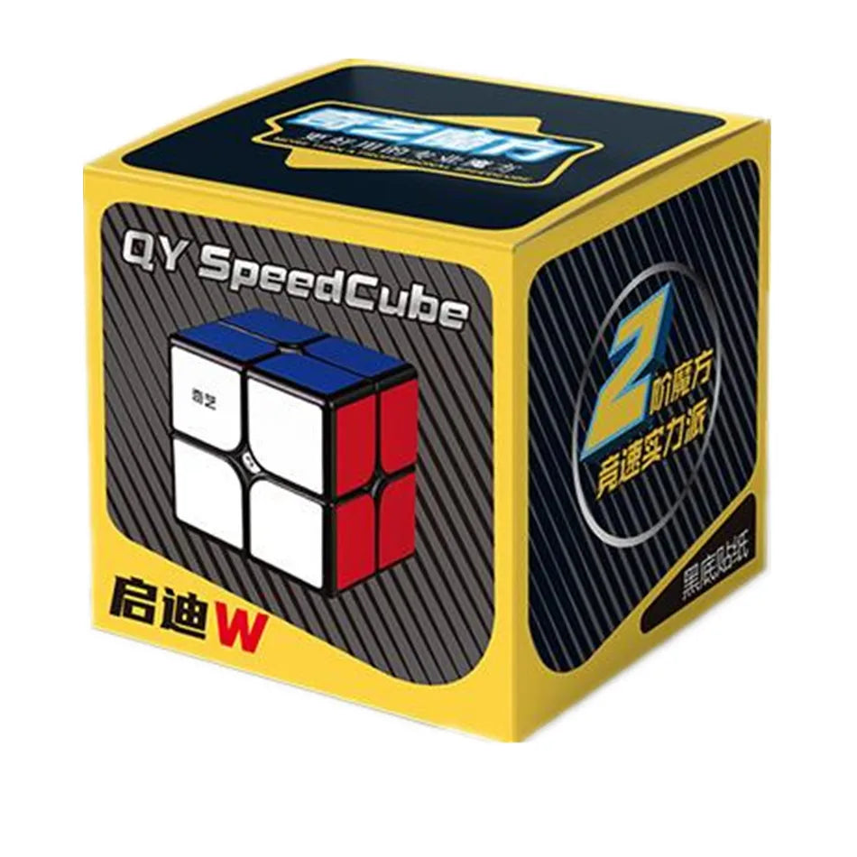 Qiyi Magic Cube 2x2, 3x3, 4x4, 5x5, 6x6, Black Stickers, Educational Puzzle Toy for Children & Kids, Cubo Magico Gift Toy