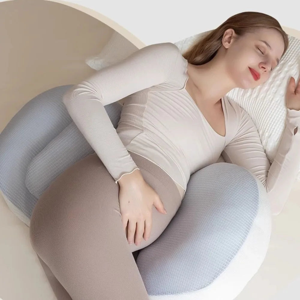 High-Quality Soft Maternity Pillow – Multi-Functional Adjustable Pregnancy Support Cushion, Breathable & Comfortable