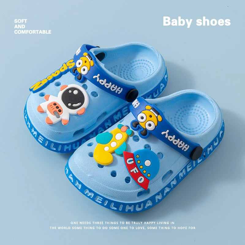 EVA Ultra-Light Boys’ & Girls’ Baby and Toddler Anti-Slip Hole Shoes – Children’s Astronaut UFO Sandals & Slippers