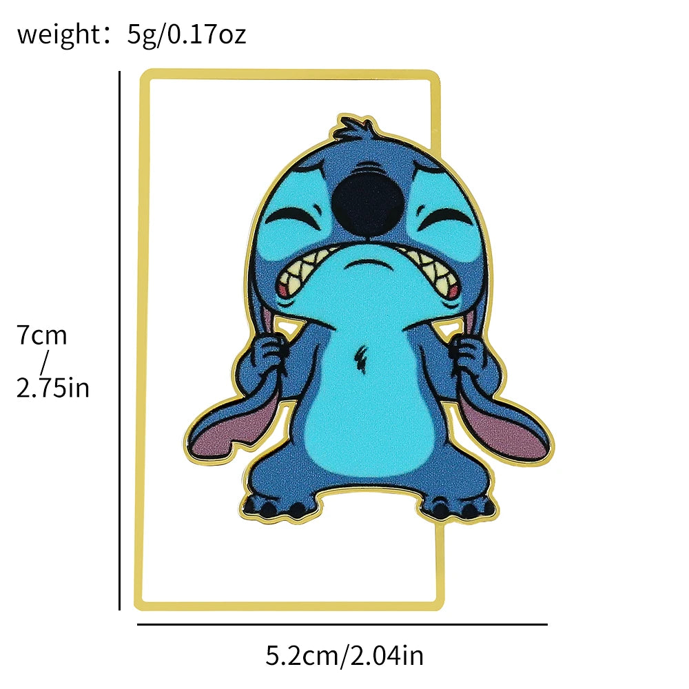Cute Stitch Bookmark – Disney Fan Gift, Kawaii Book Page Clip for Kids and Friends