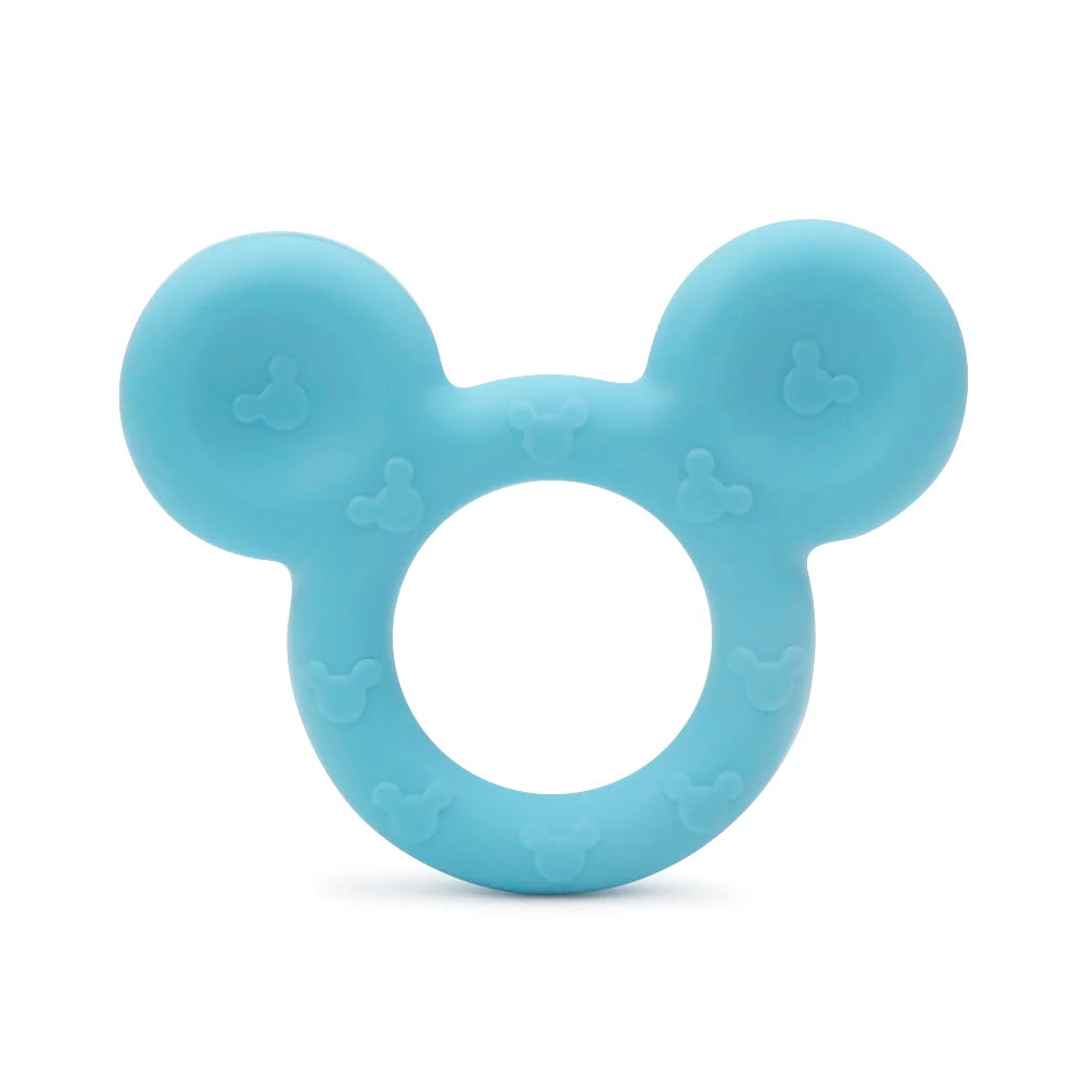 TYRY.HU 1Pc Baby Silicone Teether - BPA-Free Cartoon Frog & Deer Teething Necklace Pendant, Nursing Teeth Gift, Baby Silicone Teether