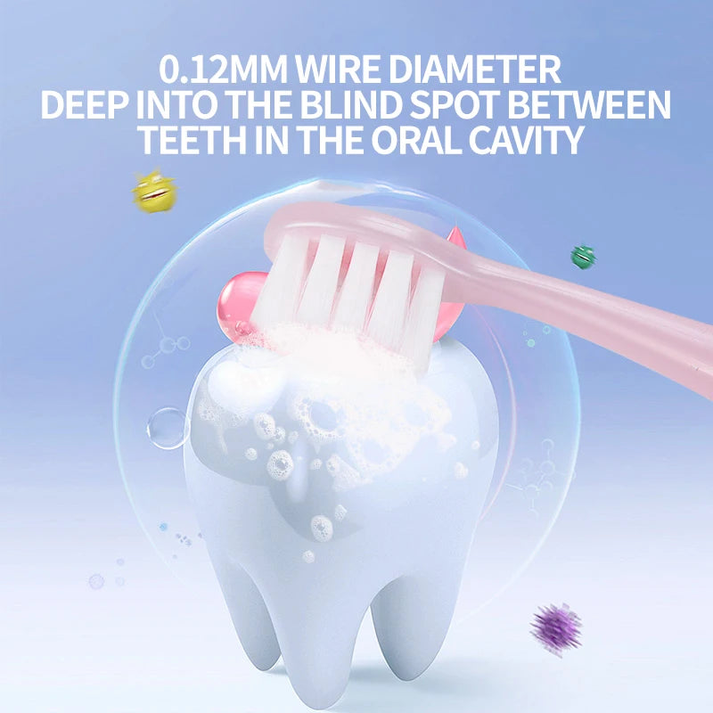 3pcs/box Kids Toothbrushes, Soft Bristles for Gum Care, Cat Paw Design for Tongue Cleaning, Independent Packaging, for 3-12 Years Old Kids