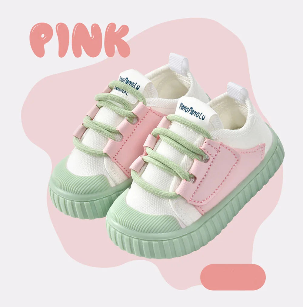 Toddler Sport Shoes for Baby Ergonomics Soft-Soled Girl's Sneakers Anti-Slippery Infant Boy's Tennis Shoes Casual Footwear