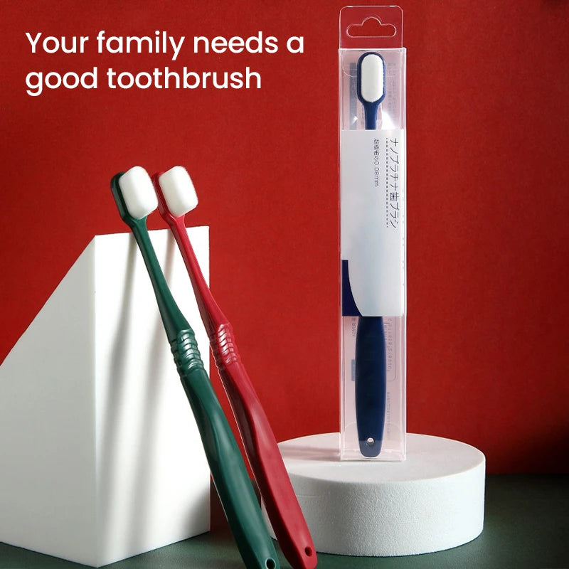 Japanese Million Hair Toothbrush, Soft Bristles, Super Fine, for Adults, Children, Pregnant Women, Moon Special