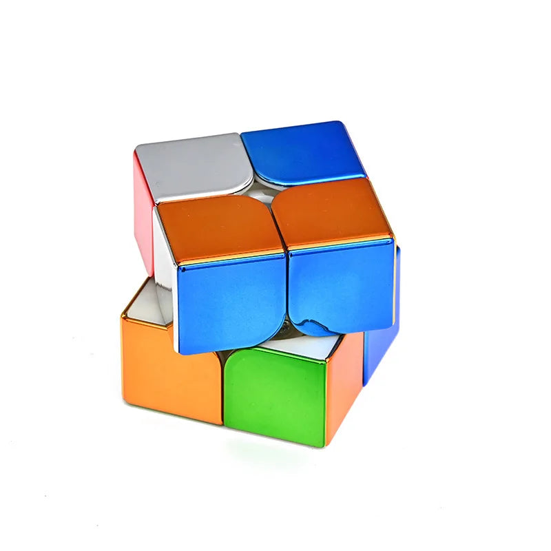 Shengshou Metal Magnetic 3x3 Magic Speed Cube, Stickerless, Professional Fidget Toy, Sengso Legend Electroplate Cubo Magico Puzzle