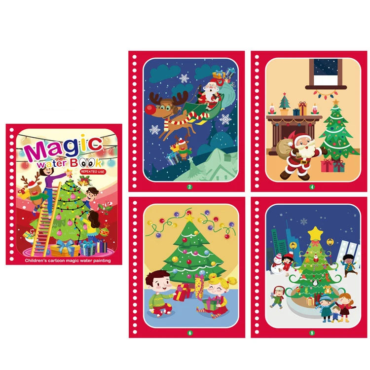 Kids Magic Water Drawing Book – Reusable Coloring and Painting Toy for Boys and Girls, Perfect Birthday or Holiday Gift