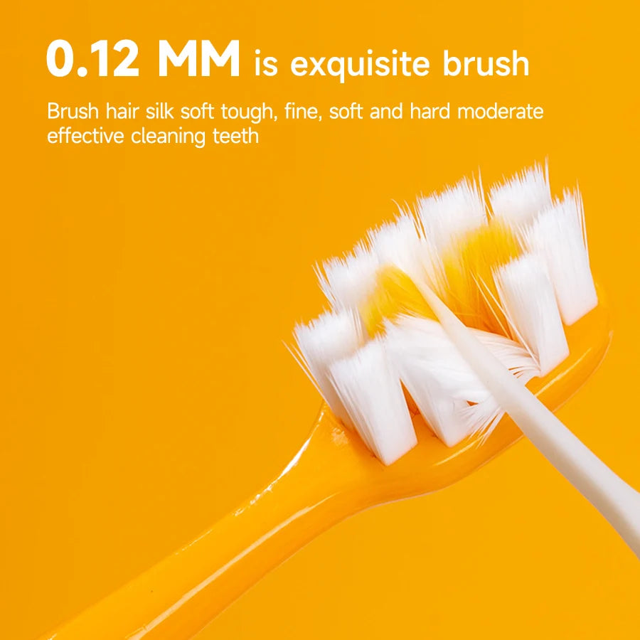 6pcs Kids Manual Toothbrush, Cute Cartoon Dinosaur Design, Soft Bristles for 3-12 Years Old