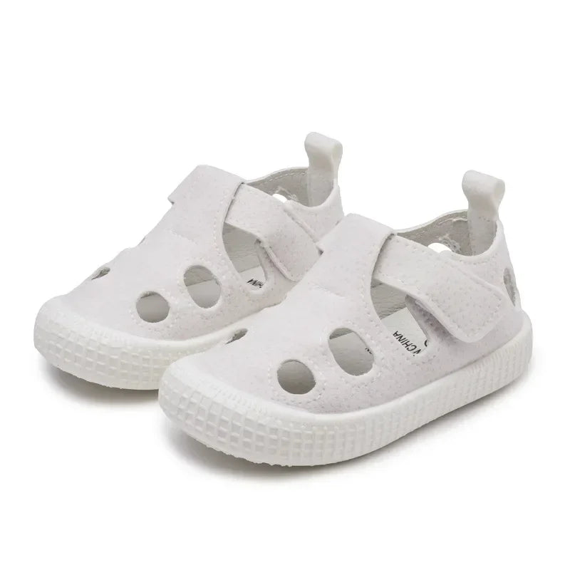 Kids’ Half Sandals – Boys’ Sports Casual Shoes, Cut-Outs Hollow Fashion, 2024 New Spring & Summer Sandals for Toddlers & Girls, Size 21-30