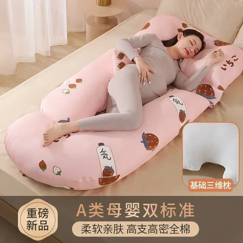 U-Shaped Pregnancy Pillow – Waist Protection & Side Sleeping Support for Pregnant Women