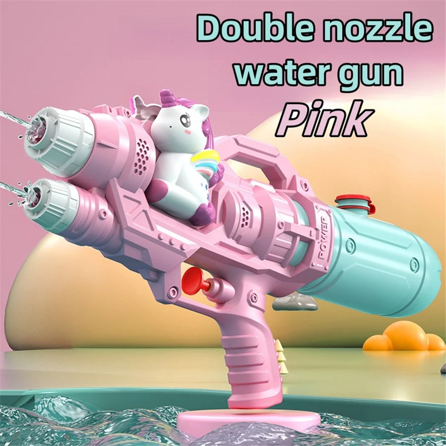 Dinosaurs, Ducks, Sharks Twin Sprinkler Water Gun Toys – Family Pool and Beach Fun
