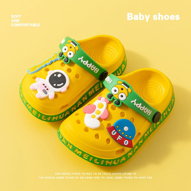 EVA Ultra-Light Boys’ & Girls’ Baby and Toddler Anti-Slip Hole Shoes – Children’s Astronaut UFO Sandals & Slippers