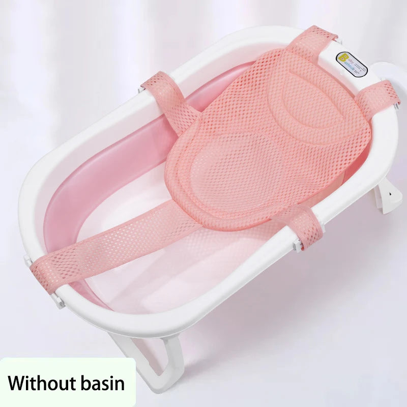 Adjustable Baby Bath Net – Non-Slip Newborn Recliner Seat for Bathtub