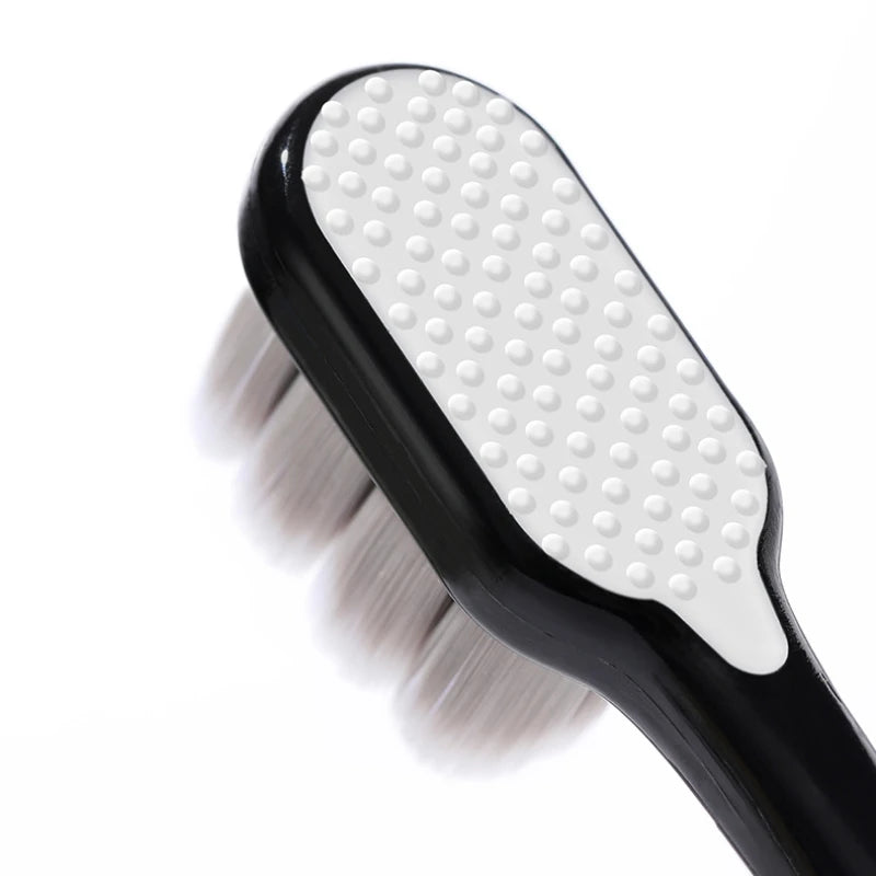 Gentle Toothbrush for Sensitive Teeth, 8 Bristle Bundles, Advanced Adult Toothbrush for Household Use