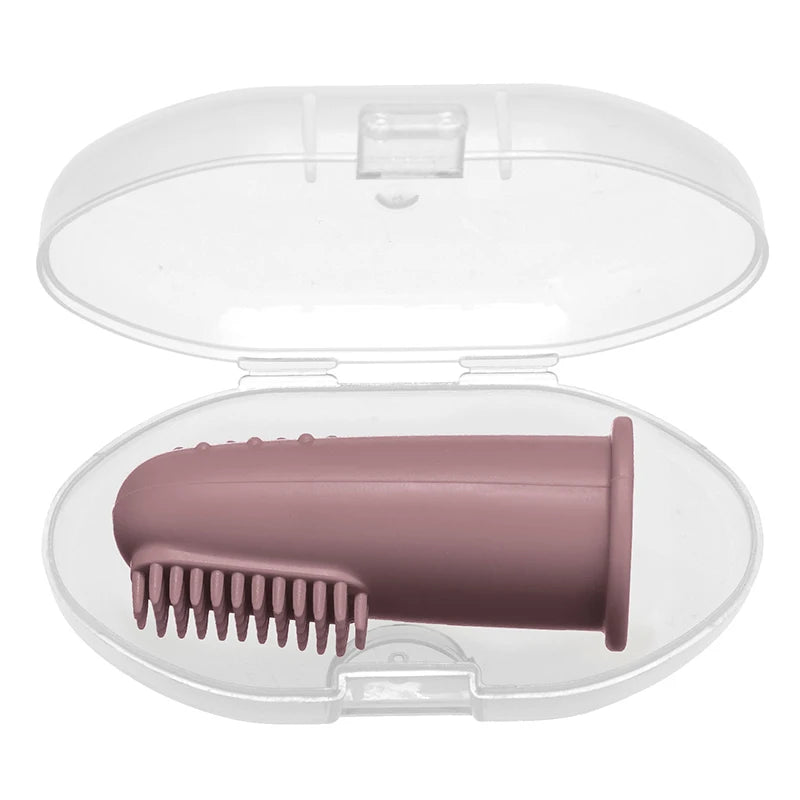 Baby Soft Finger Toothbrush - BPA-Free Food Grade Silicone Infant Oral Care Brush