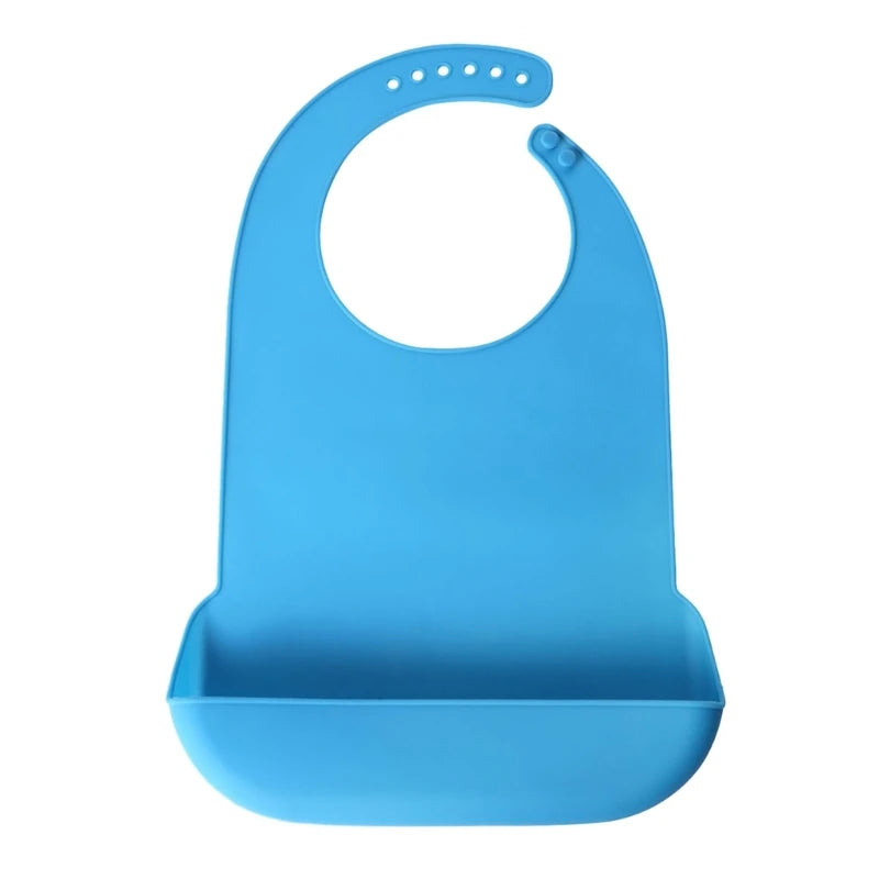 Waterproof Anti-Oil Silicone Bib for Adults – Elderly Mealtime Cloth Protector - Kidzy Market