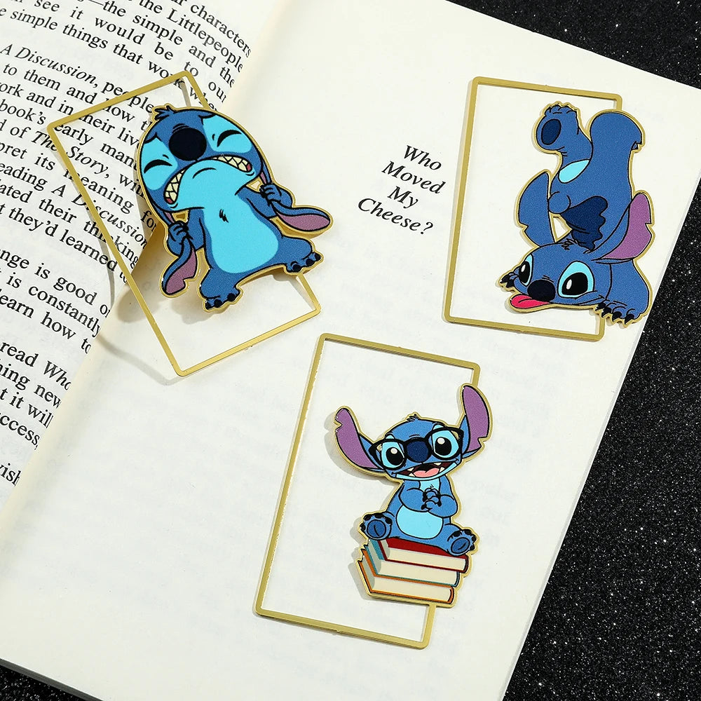 Cute Stitch Bookmark – Disney Fan Gift, Kawaii Book Page Clip for Kids and Friends