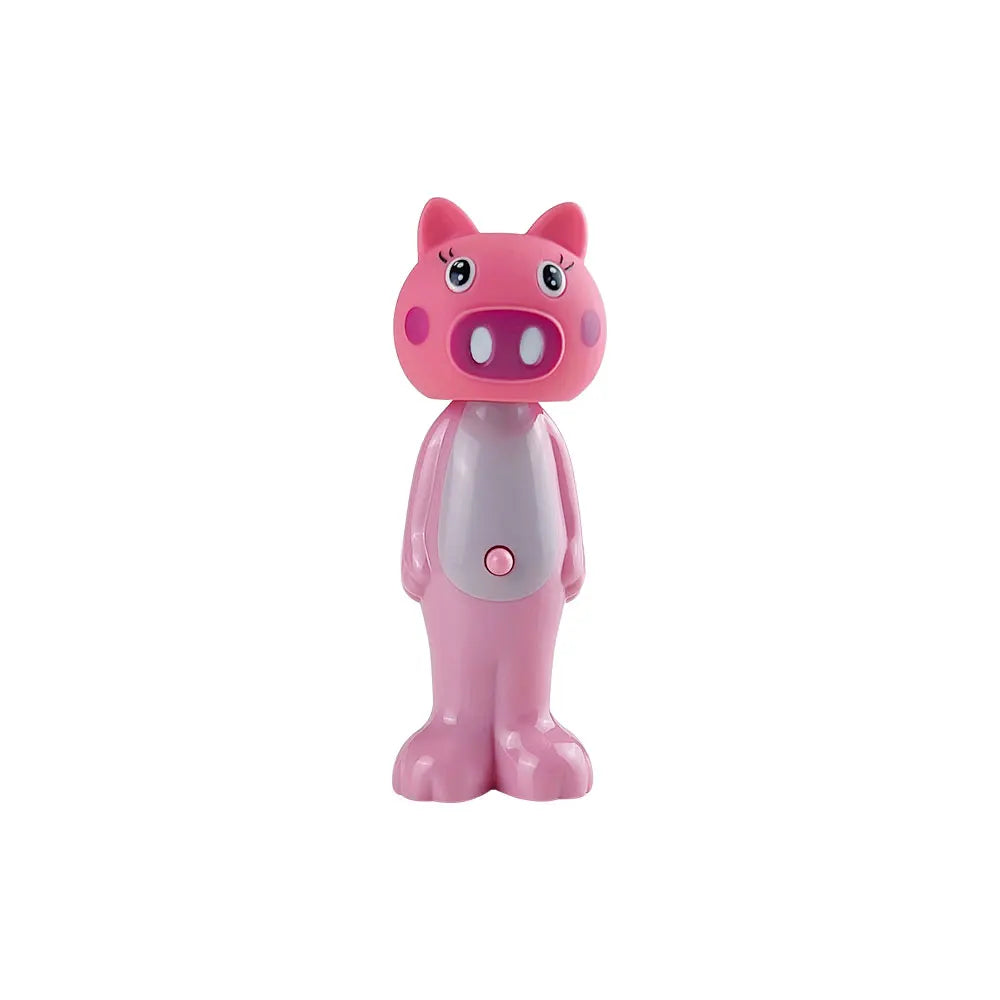 Baby Retractable Bounce Up Toothbrush, Cute Animal Shaped Teethers, Soft Bristle Oral Kids Teeth Care Cleaning
