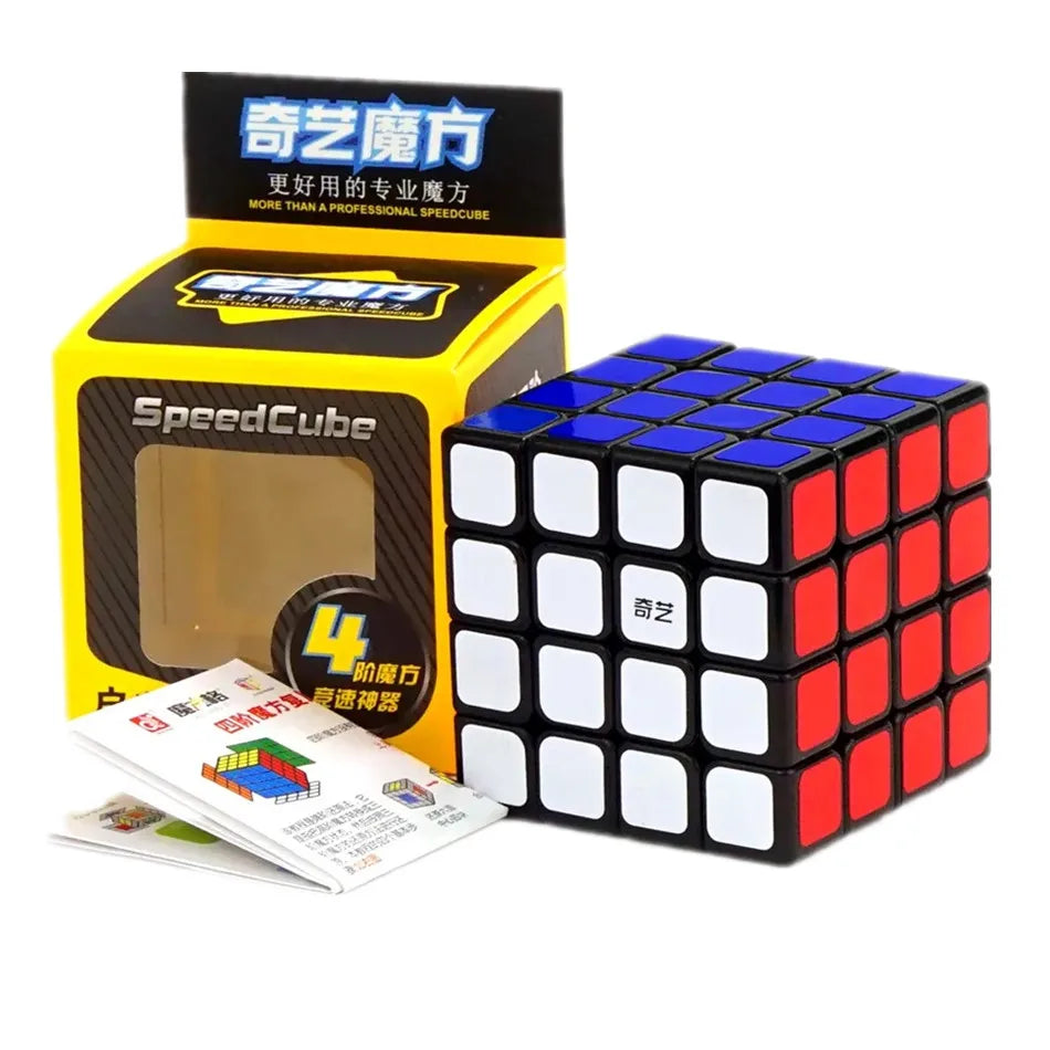 Qiyi Magic Cube 2x2, 3x3, 4x4, 5x5, 6x6, Black Stickers, Educational Puzzle Toy for Children & Kids, Cubo Magico Gift Toy