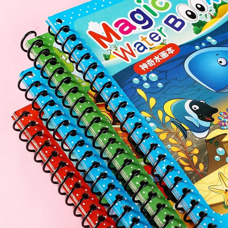 Kids Magic Water Drawing Book – Reusable Coloring and Painting Toy Gift for Boys and Girls